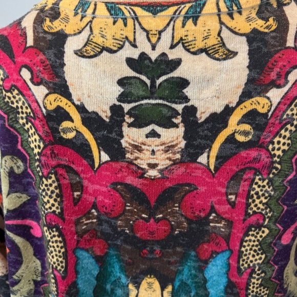 Amma Mini Dress, Tunic, XL Colorful Long Sleeve Gypsy Flowy Bohemian Lig… - Picture 5 of 8